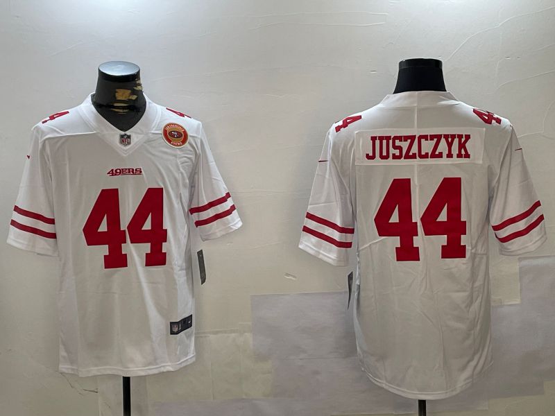Men San Francisco 49ers #44 Juszczyk White Second generation 2024 Nike Limited NFL Jersey style 5